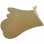 Kitchen gloves, quilted Calissons print brown