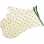 Kitchen gloves, quilted Calissons print white green