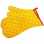 Kitchen gloves, quilted Calissons print yellow red