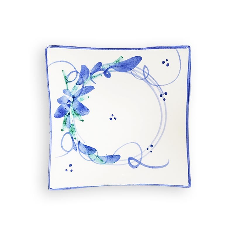 Blue floral plates Porquerolles