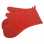 Kitchen gloves, quilted Calissons print red