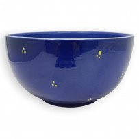 nice salad bowls round blue