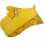 Double oven gloves, quilted cotton Bouquet de lavande yellow
