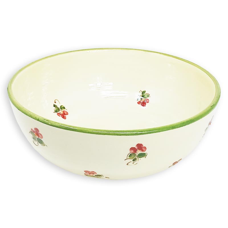 Saladier 30 cm en faience - Motif Grasse