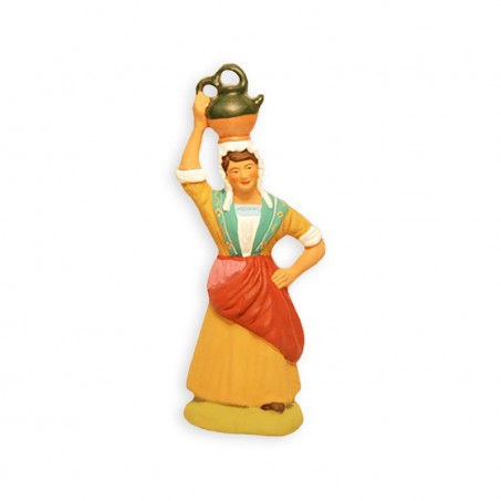 Ceramic nativity set figurines - The water carrier santon