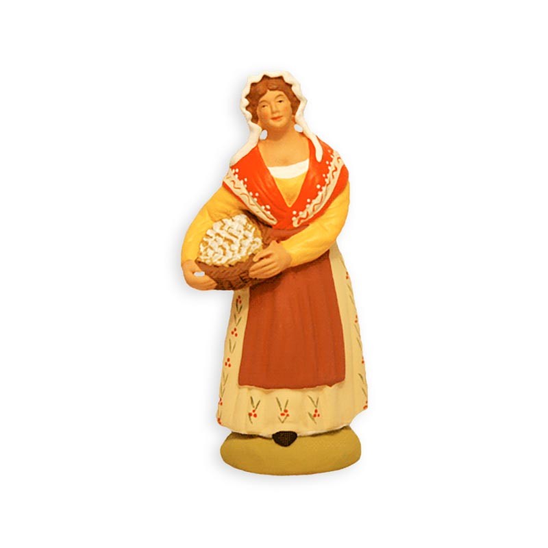Sujet creche de noel - Femme aux calissons
