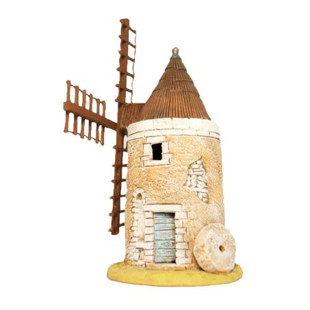 Décoration creche provencale - Le moulin