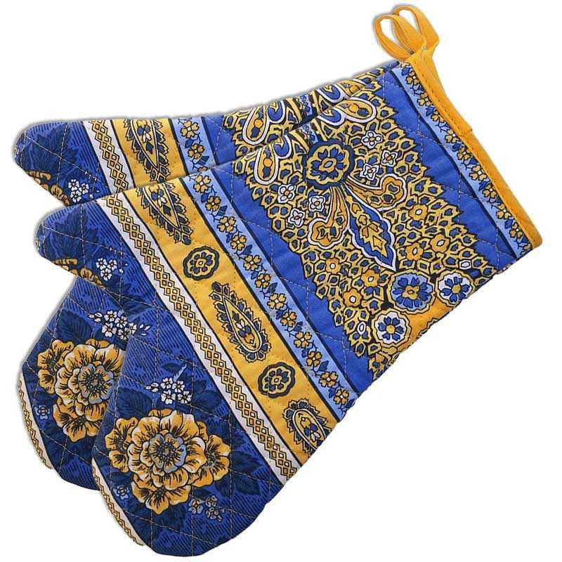Double oven mitt, Bastide print, Marat d'Avignon (x2)