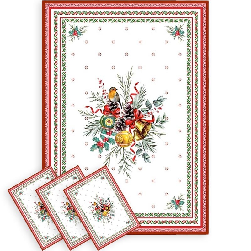 Pack of holiday tea towels Sylvestre (x3)