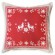 Housse de coussin rouge Vallée pour Noël
