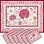 Sets de table rectangulaire, tissé Jacquard Montespan rose