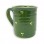ceramic coffee mugs - green color