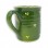 handmade mugs - green color