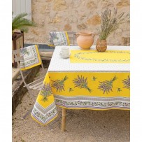 Provence fabric rectangle tablecloth