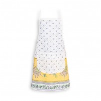 tablier de cuisine coton lavande jaune