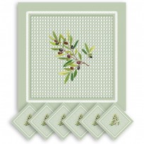 Luncheon napkins Nyons printed cotton