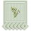 serviette de table en tissu vert motif olive