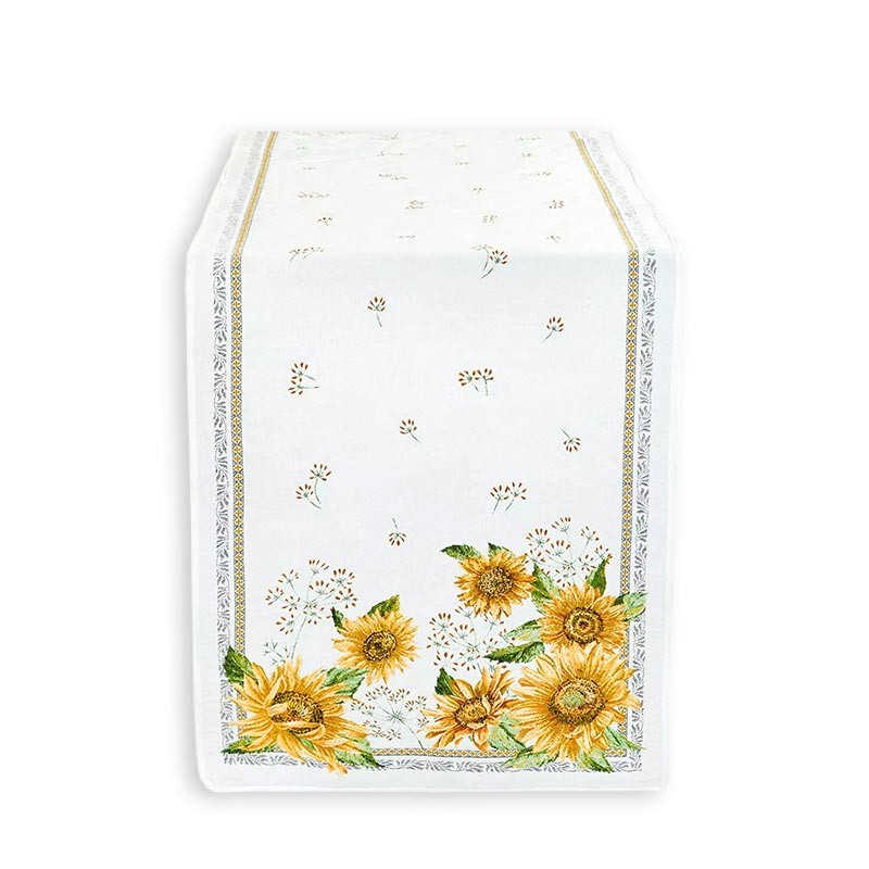 Bright table runner Sunflower model