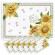 Floral table mats jacquard Sunflower (x6)