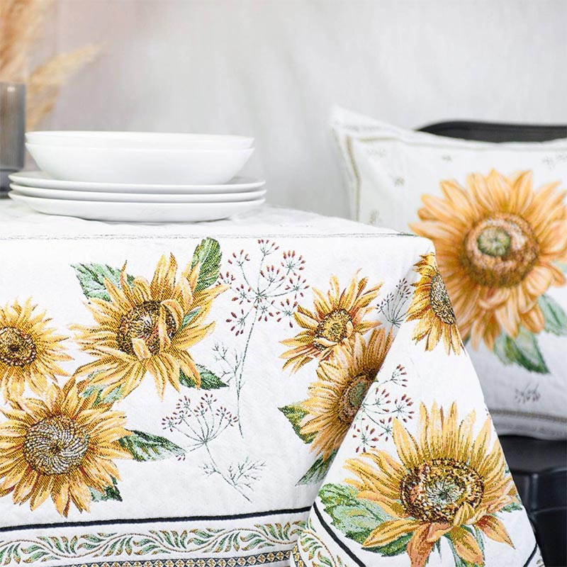 Rectangle table cover Sunflower design