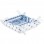Corbeille à pain en tissu imprimé blanc bleu provençal Bastide