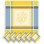 lemon napkins yellow blue