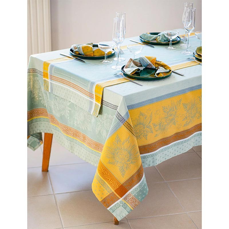 Damask tablecloth Cedrat jacquard collection