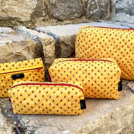 trousse maquillage matelassée