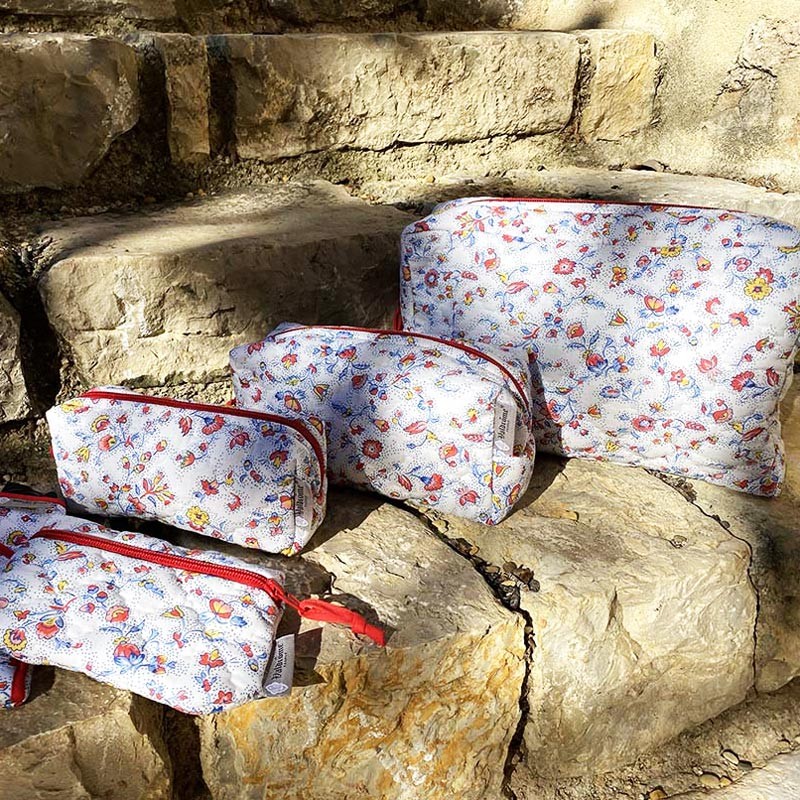 Petite pochette tissu Fleurs des champs par Valdrôme®
