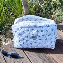 trousse de toilette matelassée