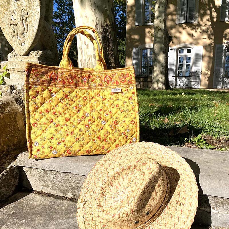Sac cabas jaune hotsell