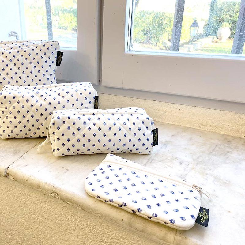 Pochette tissu imprimé provençal Esterel