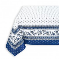 Rectangular blue tablecloth, Avignon framed, Marat d'Avignon