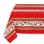 Nappe rectangulaire en coton, imprimé Avignon rayé rouge