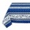 Nappe rectangulaire en coton, imprimé Avignon rayé bleu
