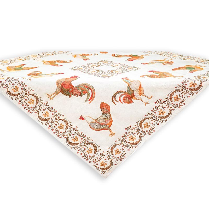 Tapis de table, tissé Jacquard Chanteclair