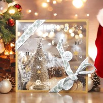 calendrier de Noël sapin or