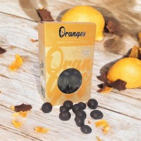 orange confite au chocolat