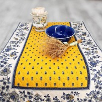 Floral table runner home deco