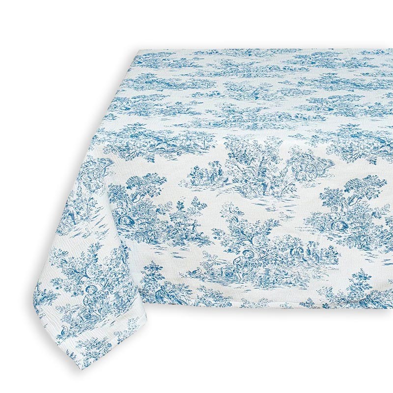 Nappe salon toile de Jouy jacquard Coraline
