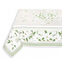 nappe rectangulaire beige - nappe de table en tissu - nappe de salle a manger
