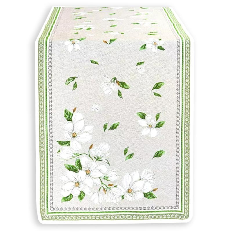 Cream colored table runner Magnolia