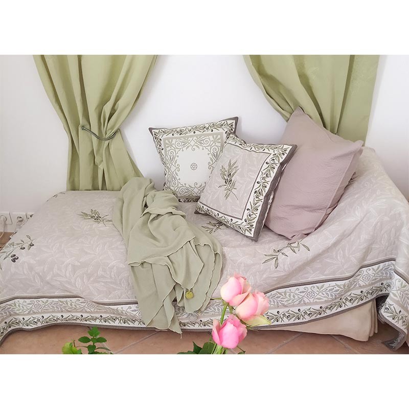 Plaid rectangulaire, tissé Jacquard Auriol