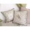 Housse de Coussin en tissé Jacquard ecru vert