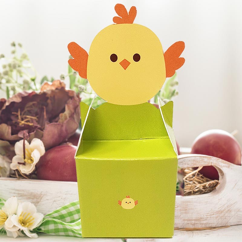 Chocolate Easter candy chick box
