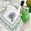 Lot serviette de table en coton motif lavande