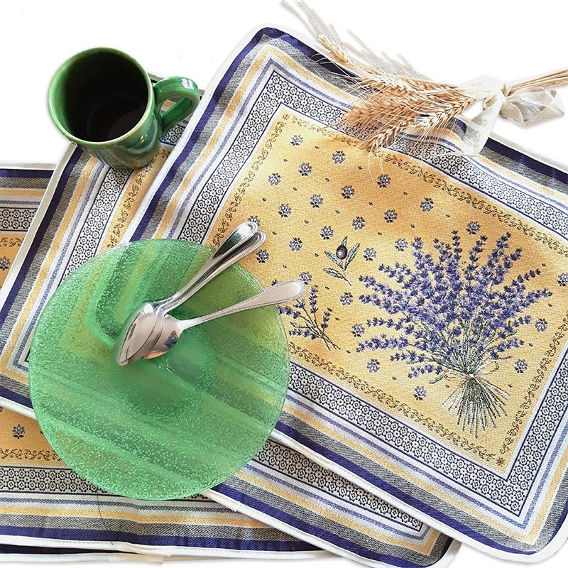Unique placemats Jacquard woven Castillon