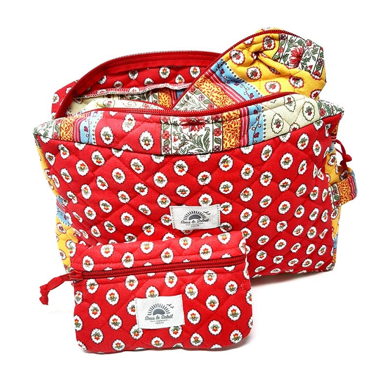 Pochette maquillage en coton Gordes