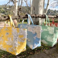 sac cabas souple en toile de jouy