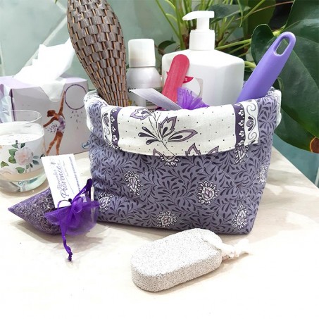 panier en tissu rond pour salle de bain